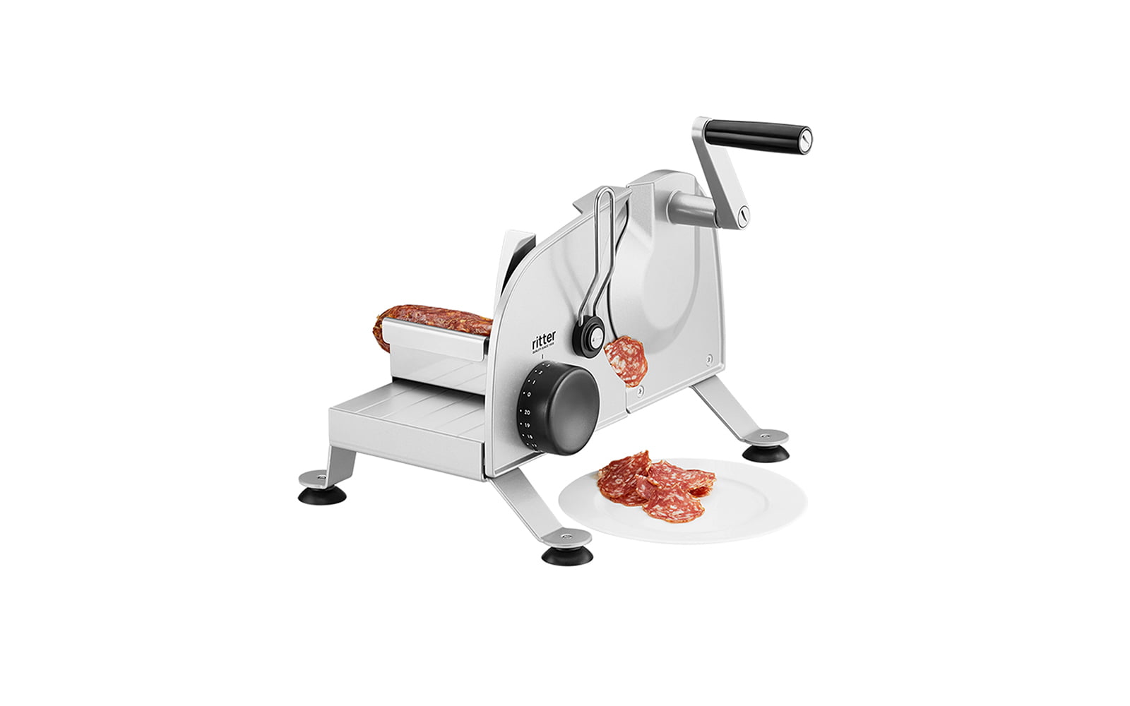 Paladin - 1A-FS404, Commercial 10'' Heavy Duty Manual Feed Meat Slicer